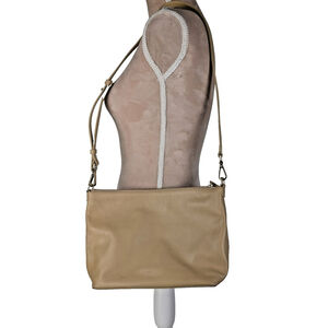 Rejina Pyo Alma Brown Camel Leather Shoulder Bag Multiple Straps Swappable